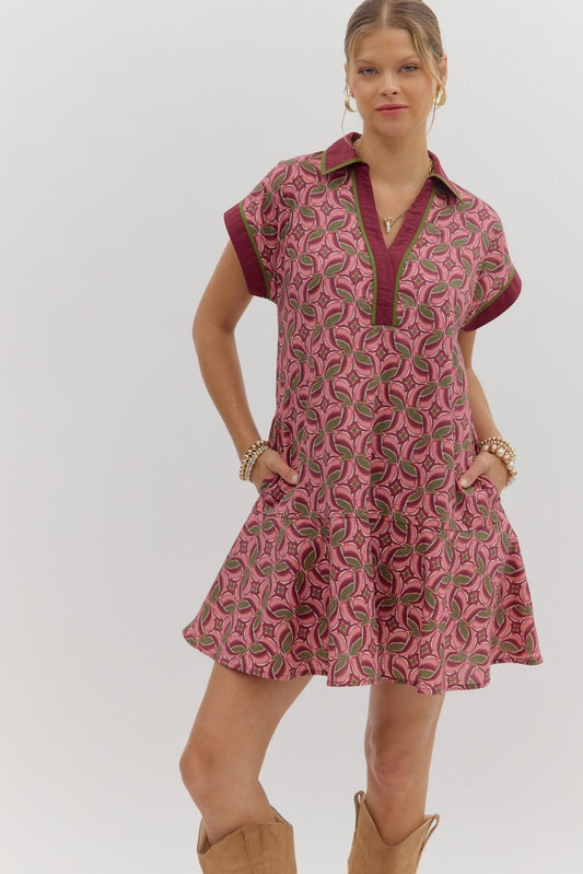 Flounce Hem Dress 27956