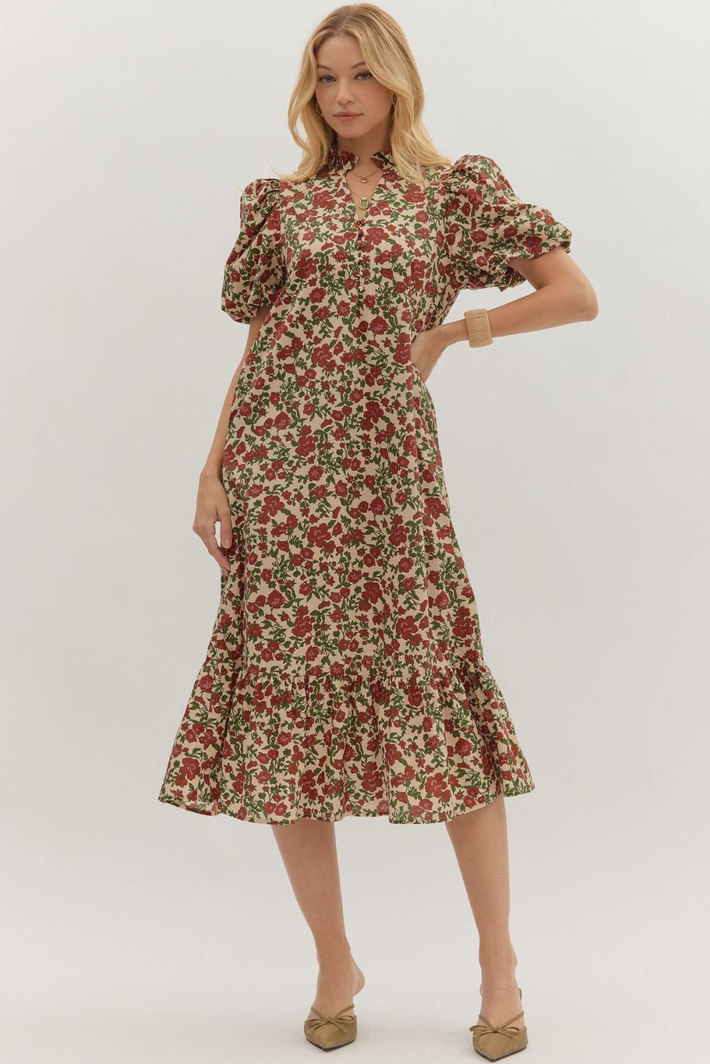 Bubble Sleeve Midi 28015