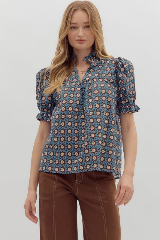 Ruffle Edged Top 28045