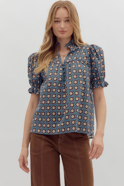 Ruffle Edged Top 28045