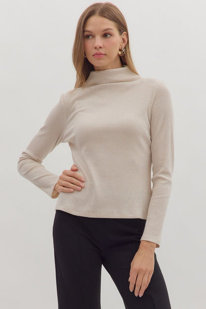 Ribbed Sweater Top 28072