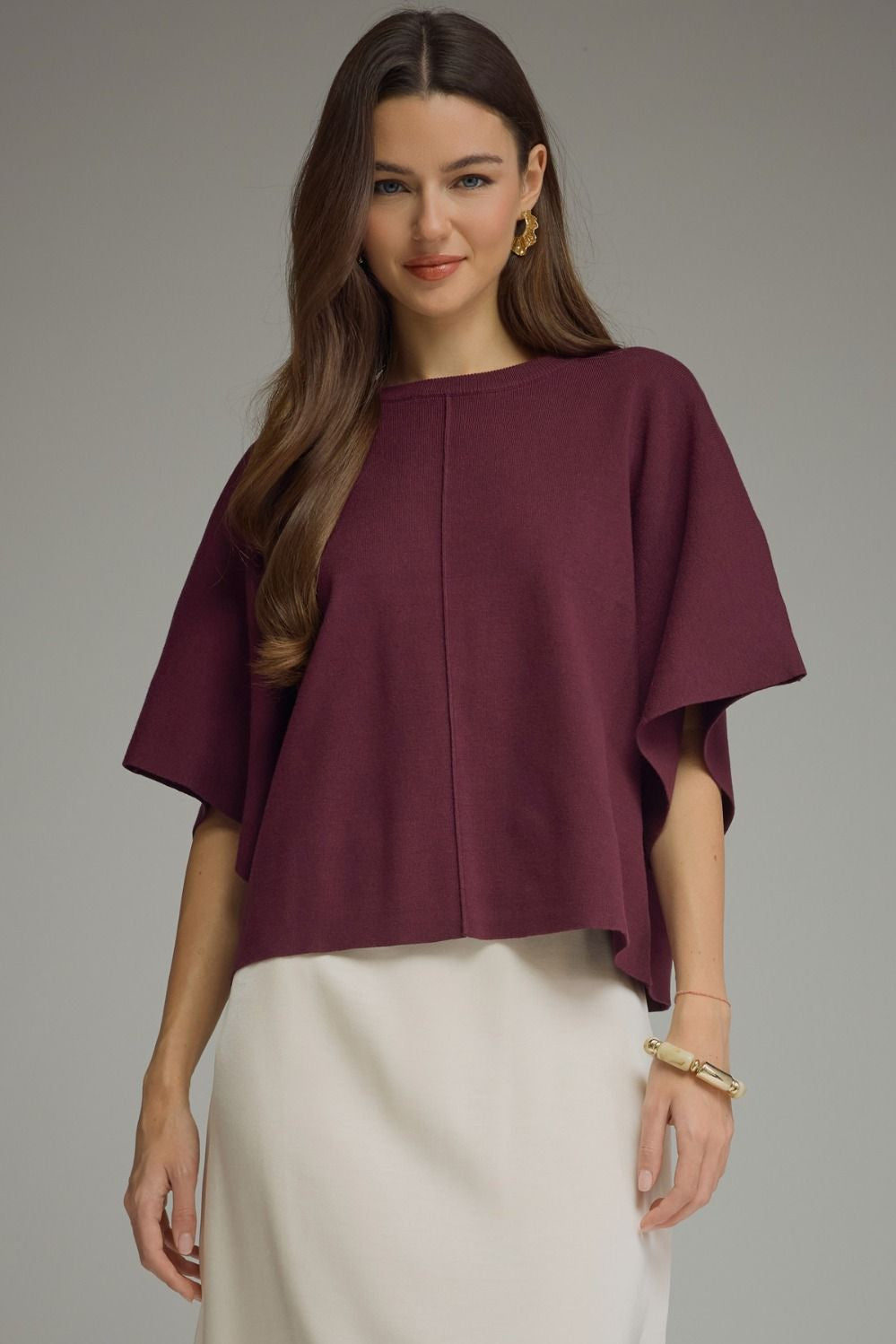 Short Sleeve Knit Top T31013