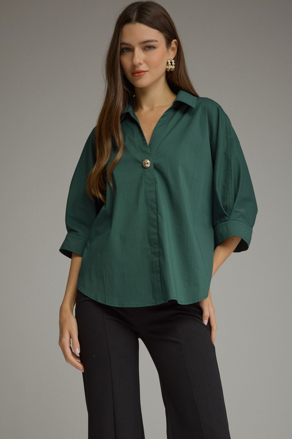 One Button Top T32755