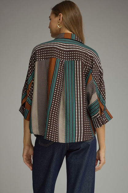 Mixed Stripe & Polka Dot Top 33817