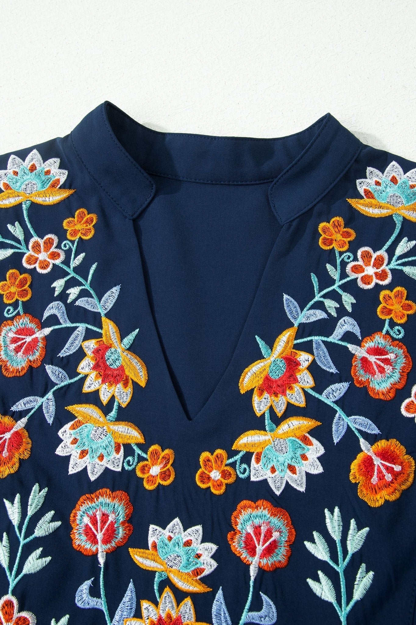 Erin Embroidered Detail Babydoll Blouse - Hello Beautiful BoutiqueBlouses & ShirtsThreaded Pear