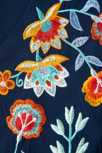 Erin Embroidered Detail Babydoll Blouse - Hello Beautiful BoutiqueBlouses & ShirtsThreaded Pear