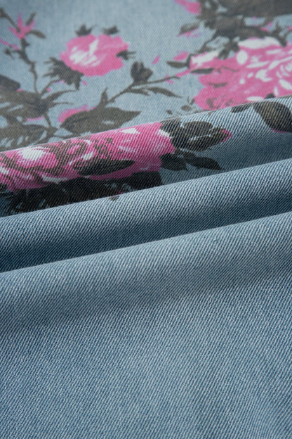 Esme Floral Print Bootcut Jeans - Hello Beautiful BoutiqueJeansThreaded Pear