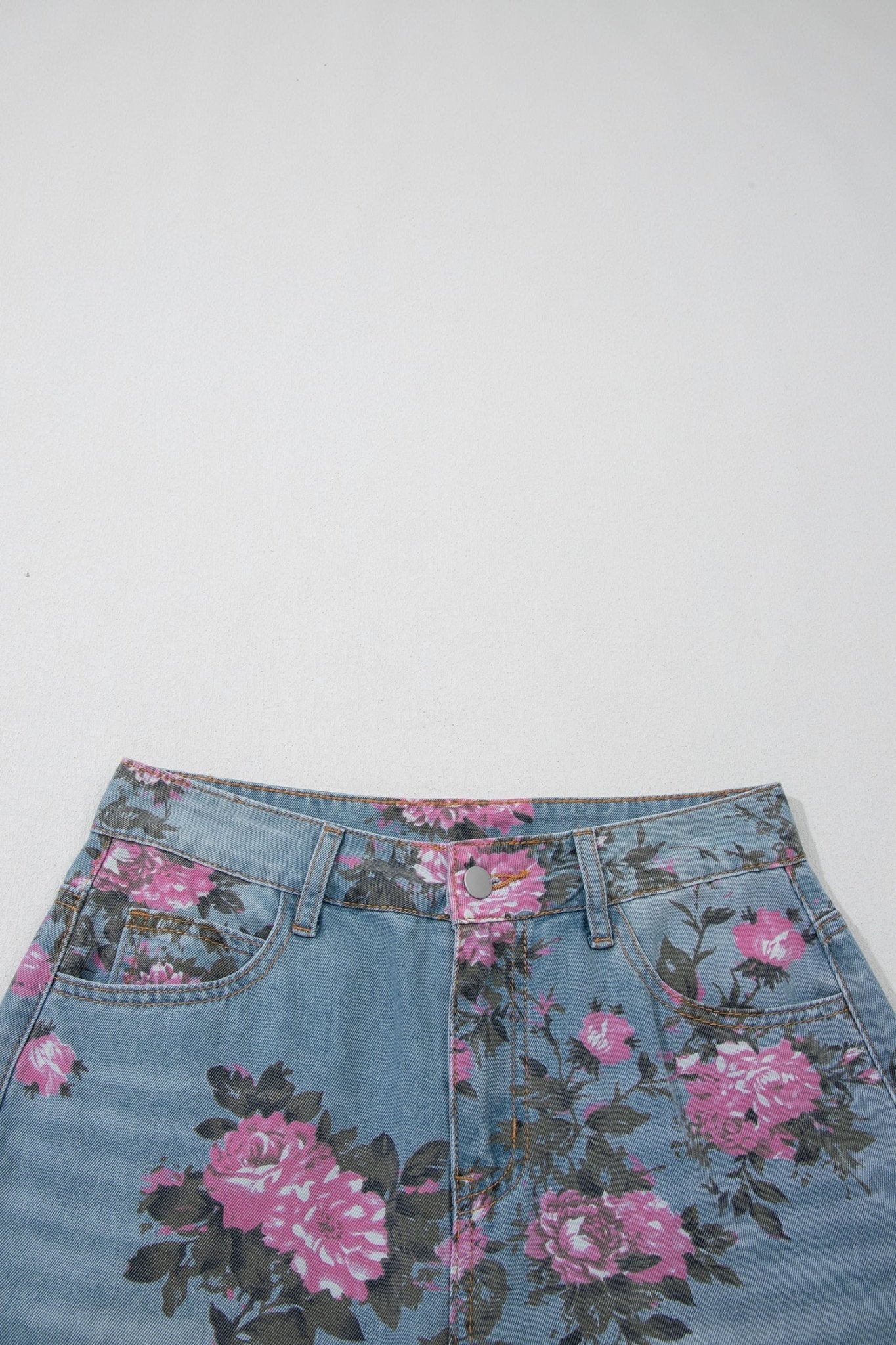 Esme Floral Print Bootcut Jeans - Hello Beautiful BoutiqueJeansThreaded Pear