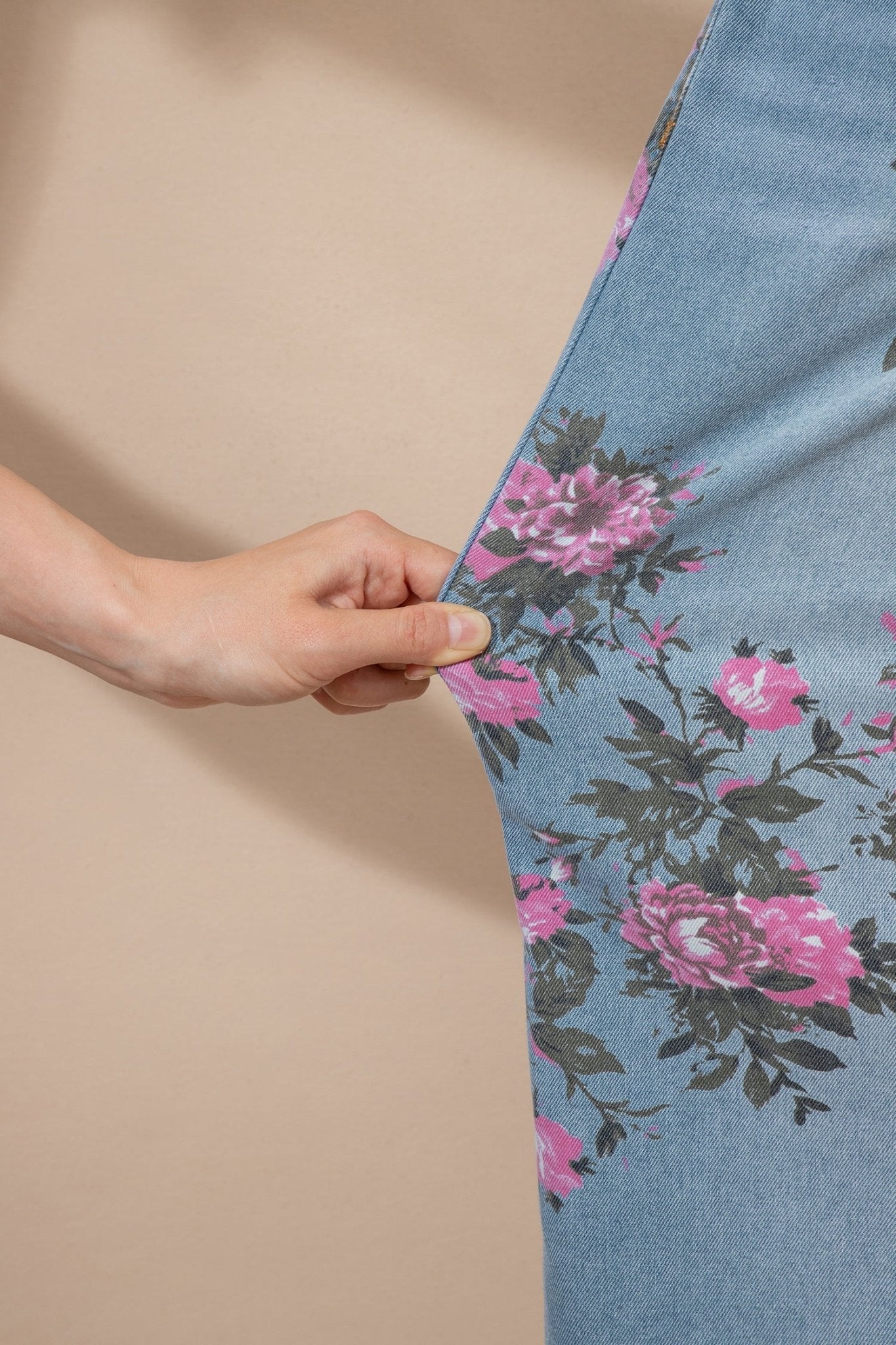 Esme Floral Print Bootcut Jeans - Hello Beautiful BoutiqueJeansThreaded Pear