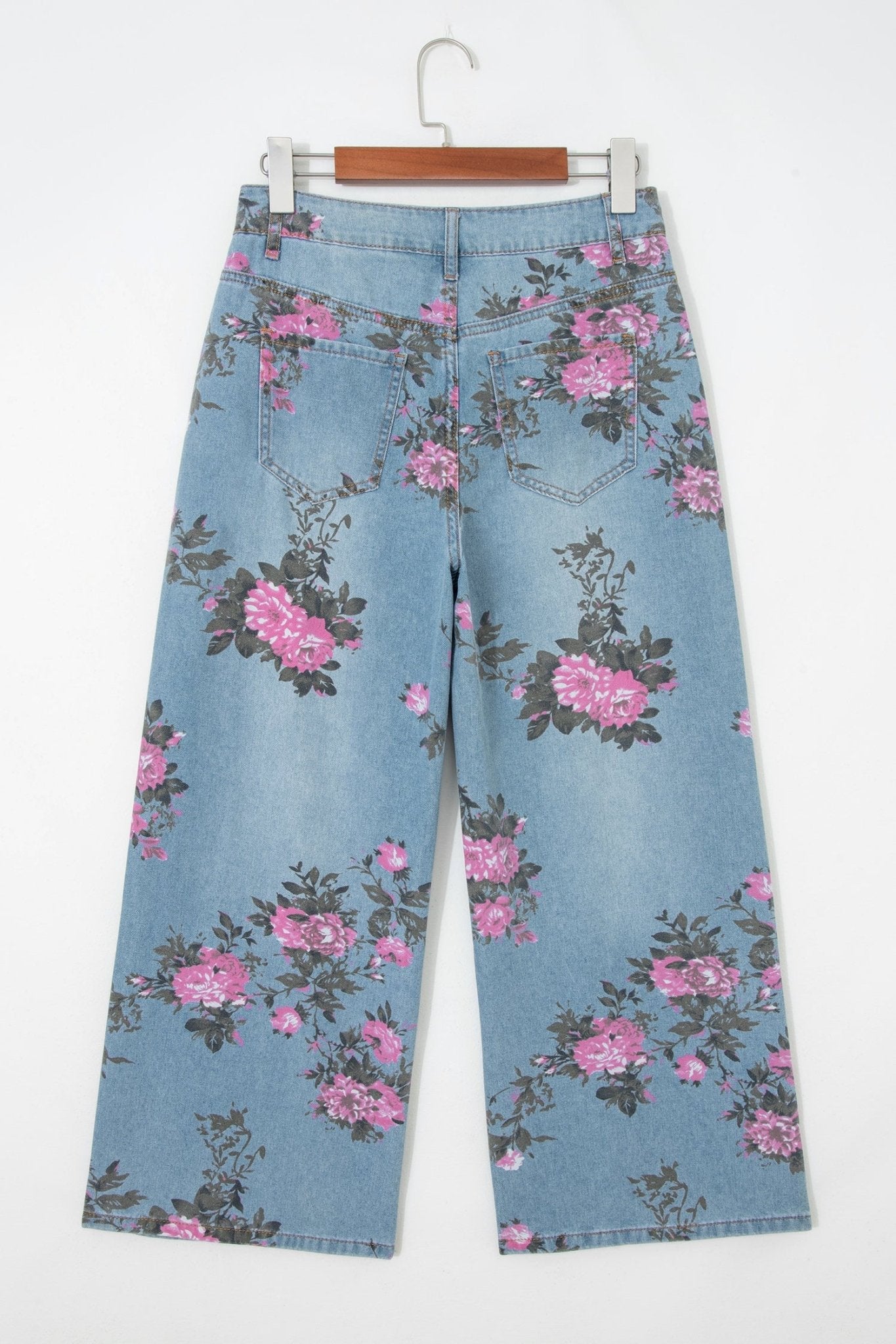 Esme Floral Print Bootcut Jeans - Hello Beautiful BoutiqueJeansThreaded Pear