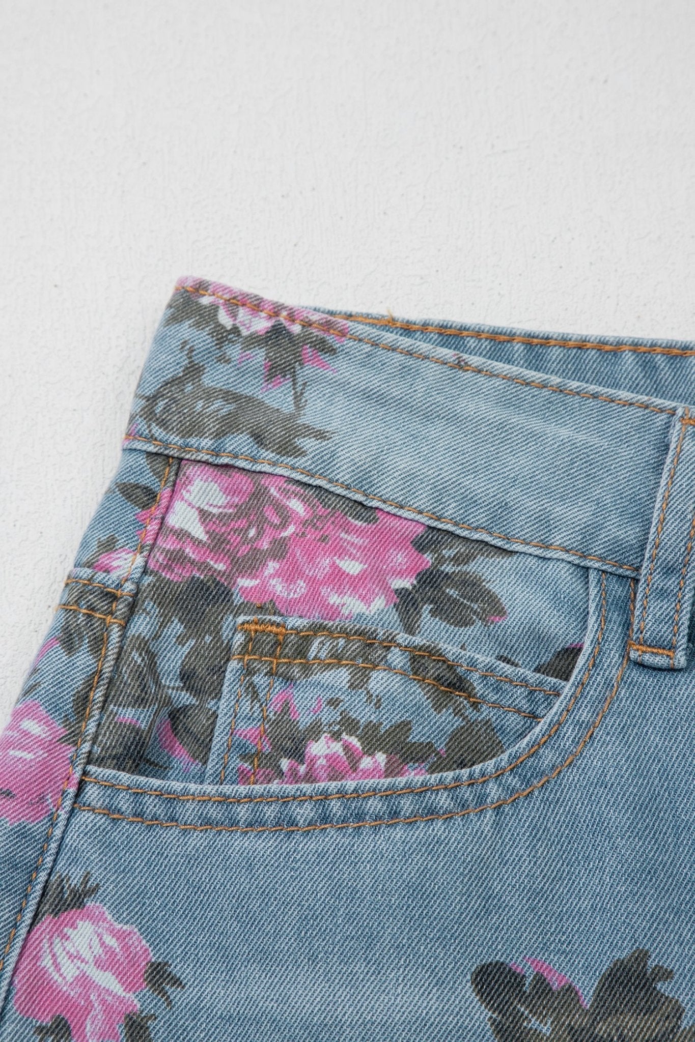 Esme Floral Print Bootcut Jeans - Hello Beautiful BoutiqueJeansThreaded Pear