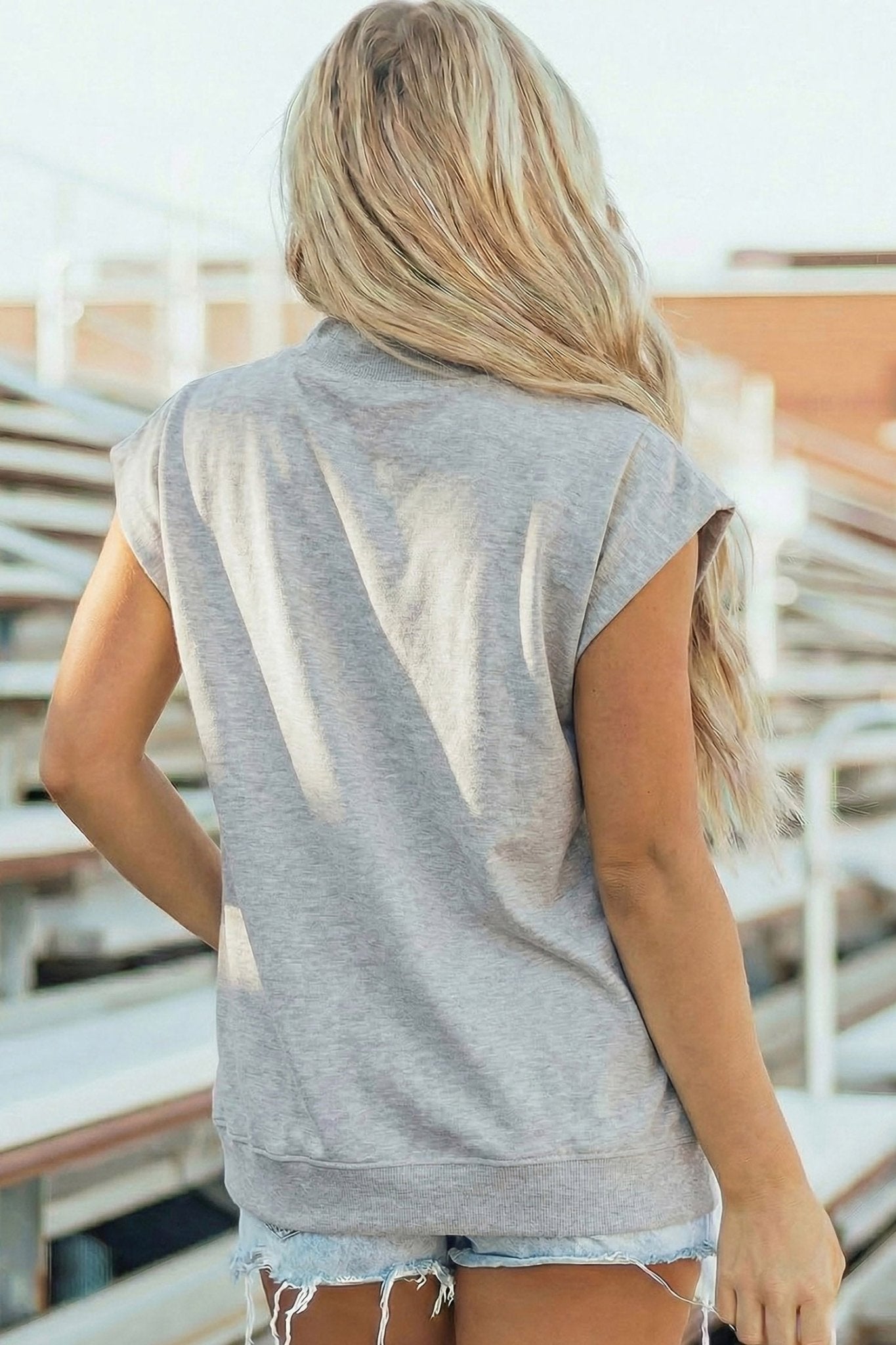 Esmeralda Mock Short Sleeve Top - Hello Beautiful BoutiqueGraphic TeesThreaded Pear