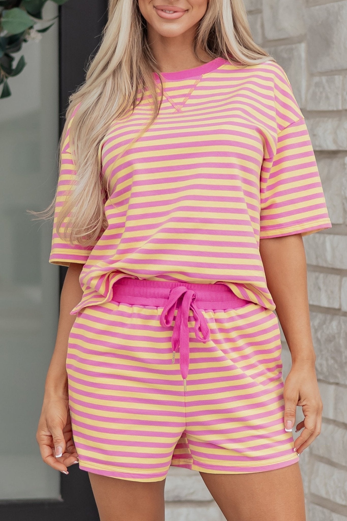 Estelle Casual Terry Short Lounge Set - Hello Beautiful BoutiqueShort SetsThreaded Pear