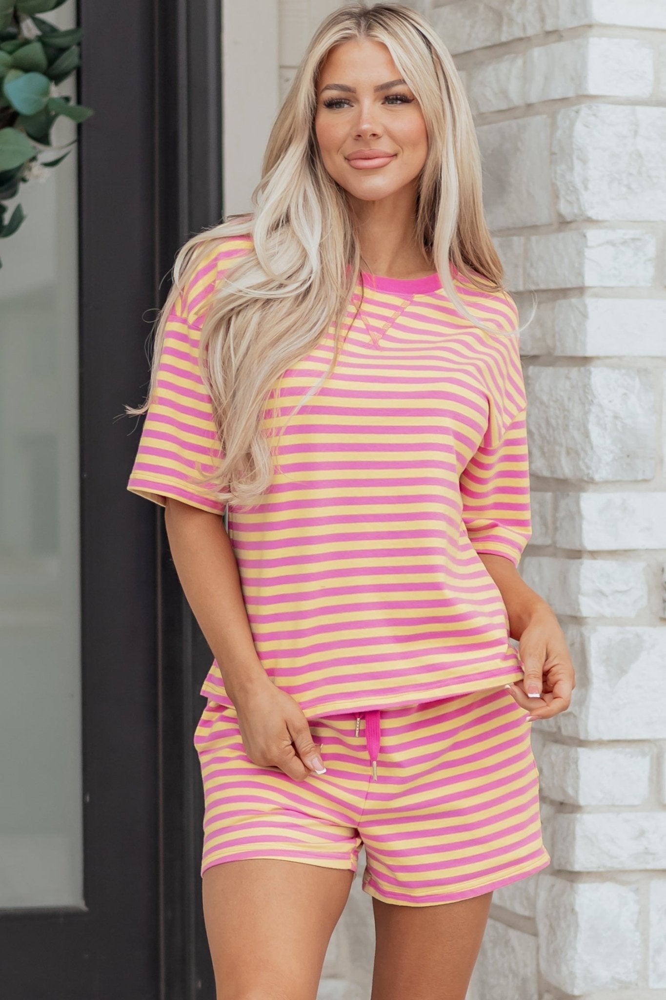 Estelle Casual Terry Short Lounge Set - Hello Beautiful BoutiqueShort SetsThreaded Pear