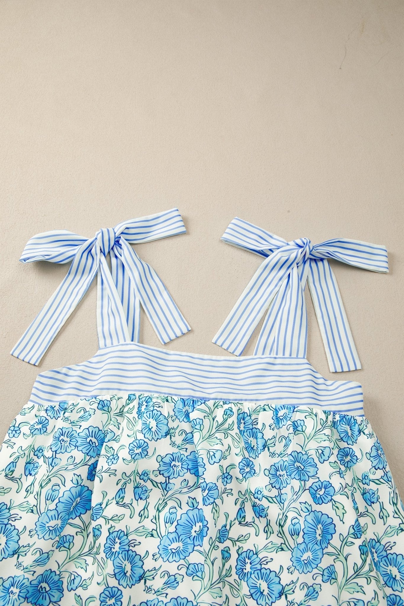 Estelle Knot Straps Mini Dress - Hello Beautiful BoutiqueFloral DressesThreaded Pear
