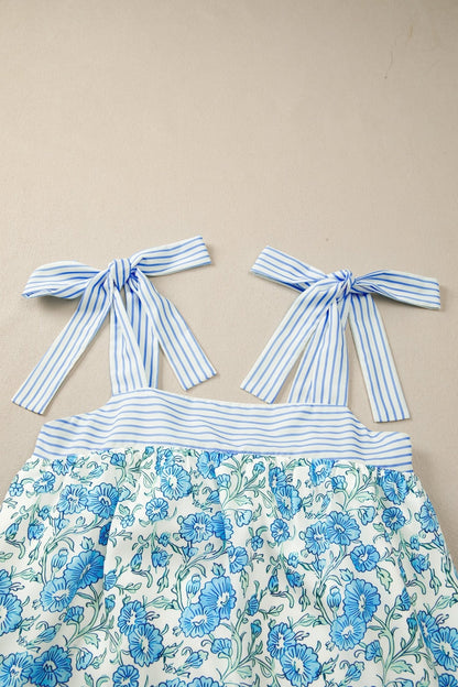 Estelle Knot Straps Mini Dress - Hello Beautiful BoutiqueFloral DressesThreaded Pear