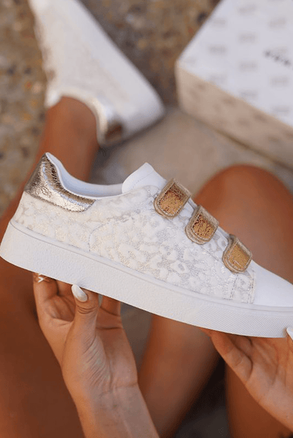 Esther Straps Pu Leather Sneakers - Hello Beautiful BoutiqueWomens ShoesThreaded Pear