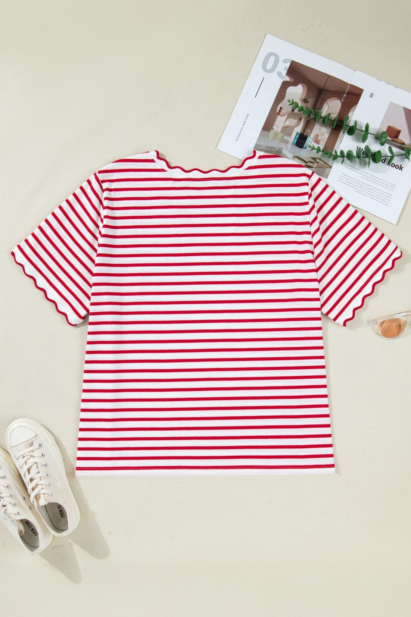 Esther Trim Short Sleeve PLUS Top - Hello Beautiful BoutiquePlus Size Tops & TeesThreaded Pear