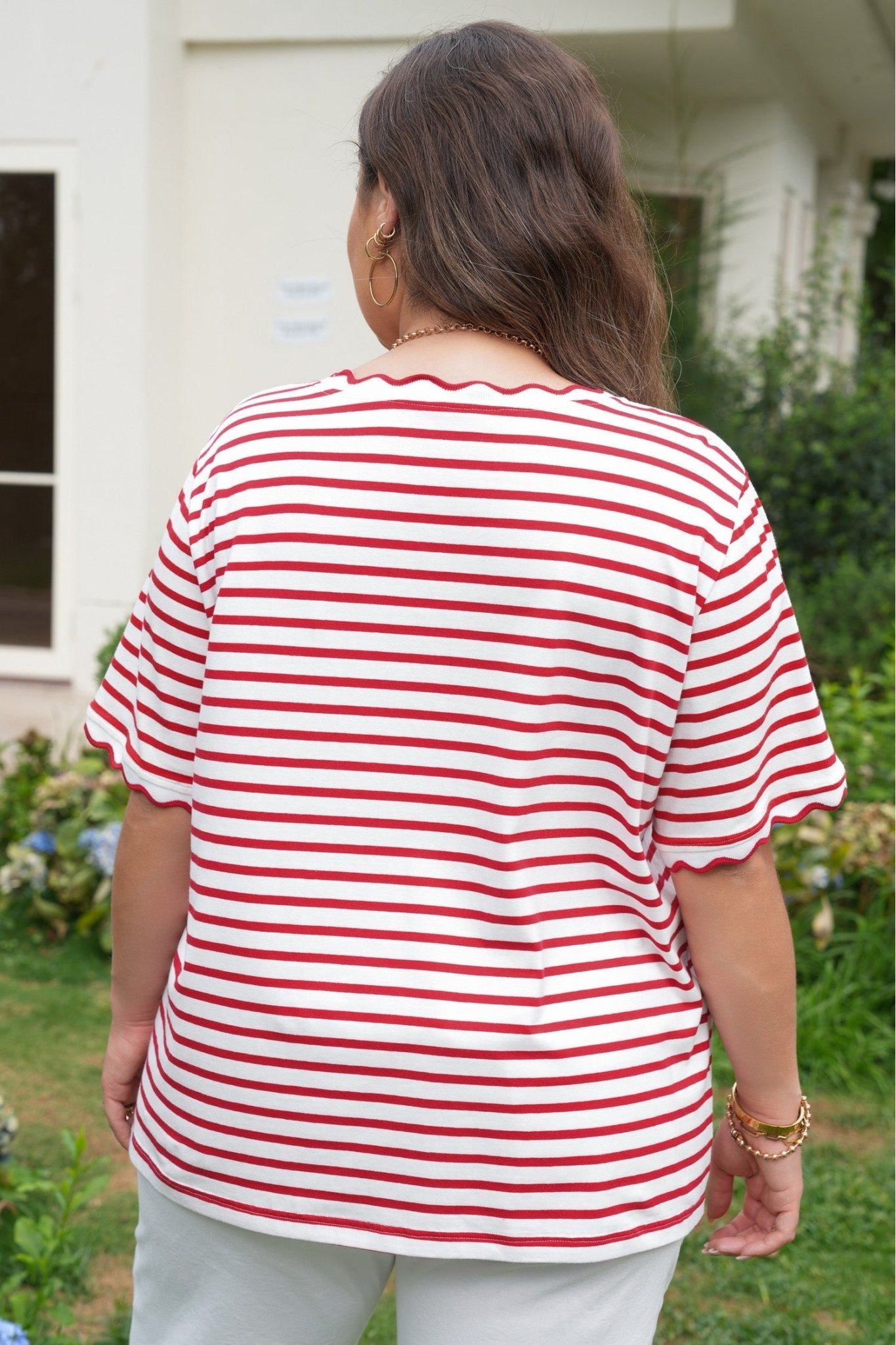 Esther Trim Short Sleeve PLUS Top - Hello Beautiful BoutiquePlus Size Tops & TeesThreaded Pear