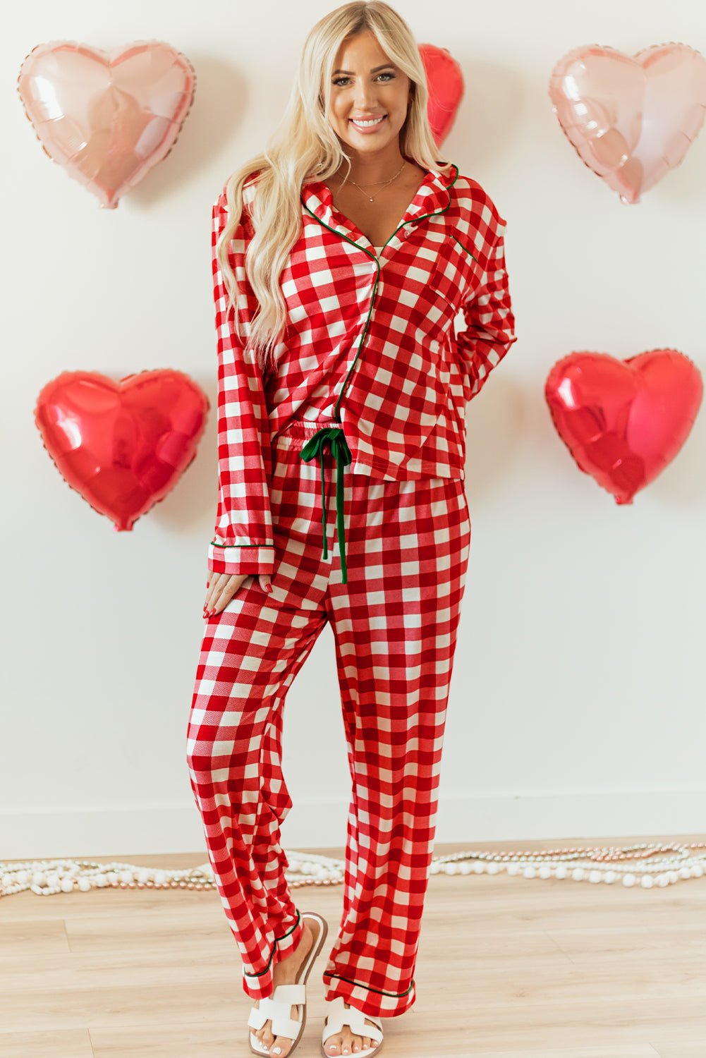Estrella Christmas Plaid Print Shirt - Hello Beautiful BoutiqueSleepwearThreaded Pear