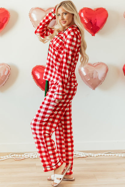 Estrella Christmas Plaid Print Shirt - Hello Beautiful BoutiqueSleepwearThreaded Pear