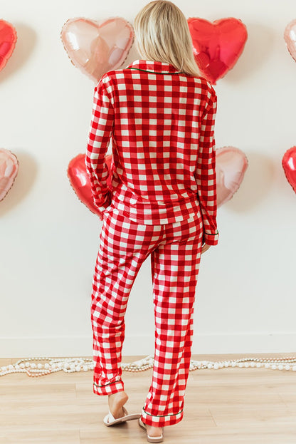 Estrella Christmas Plaid Print Shirt - Hello Beautiful BoutiqueSleepwearThreaded Pear