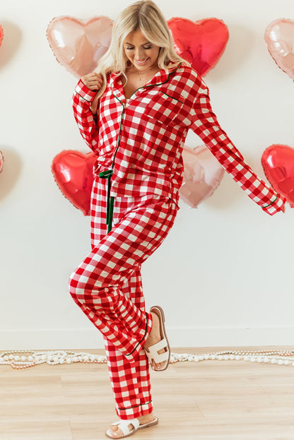 Estrella Christmas Plaid Print Shirt - Hello Beautiful BoutiqueSleepwearThreaded Pear