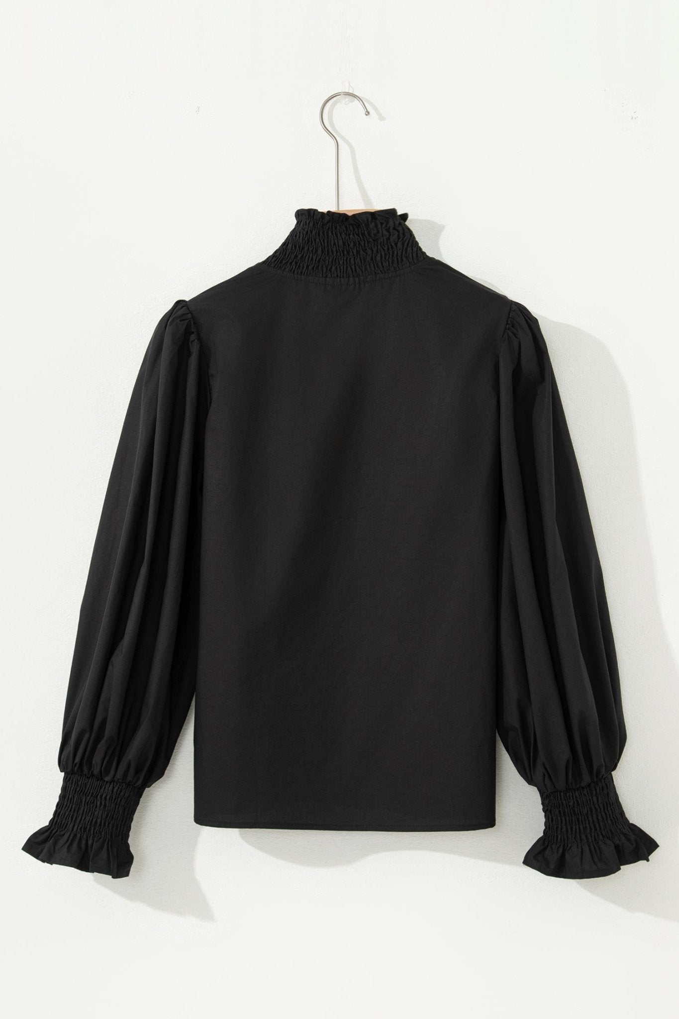 Estrella Flounce Sleeve Trim Blouse - Hello Beautiful BoutiqueBlouses & ShirtsThreaded Pear