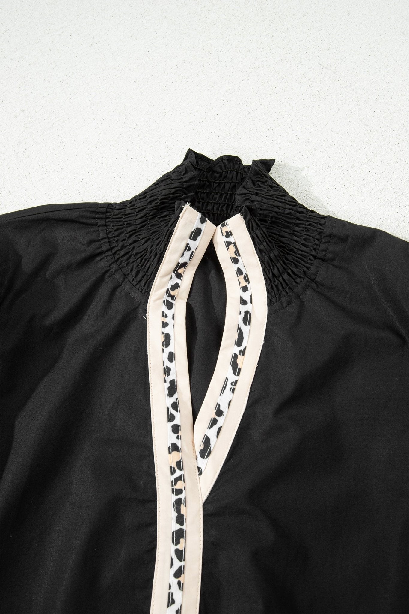 Estrella Flounce Sleeve Trim Blouse - Hello Beautiful BoutiqueBlouses & ShirtsThreaded Pear