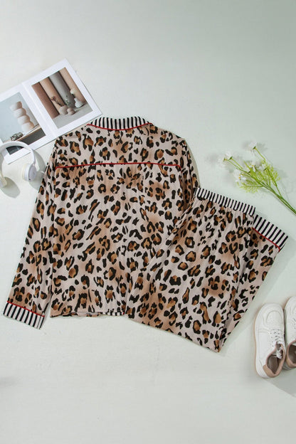 Etta 2pcs Long Pajama PLUS Set - Hello Beautiful BoutiquePlus Size LoungewearThreaded Pear