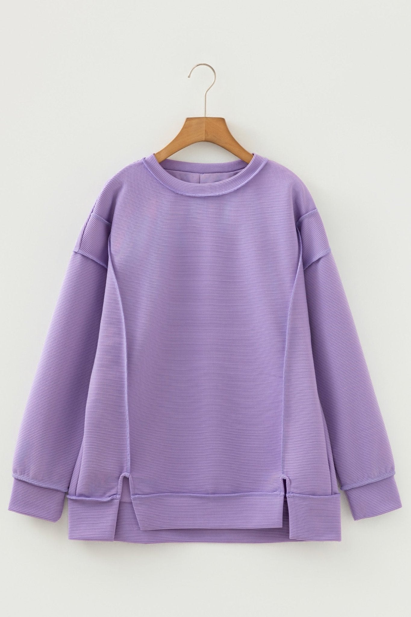 Eva Drop Shoulder Baggy Pullover - Hello Beautiful BoutiqueLong Sleeve TopsThreaded Pear