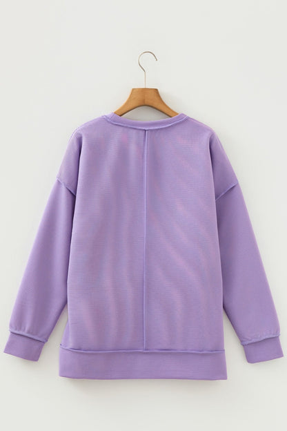 Eva Drop Shoulder Baggy Pullover - Hello Beautiful BoutiqueLong Sleeve TopsThreaded Pear