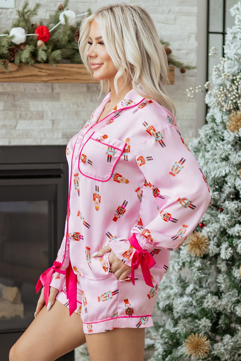 Eva Silky 2pcs Pajama Set - Hello Beautiful BoutiqueSleepwearThreaded Pear