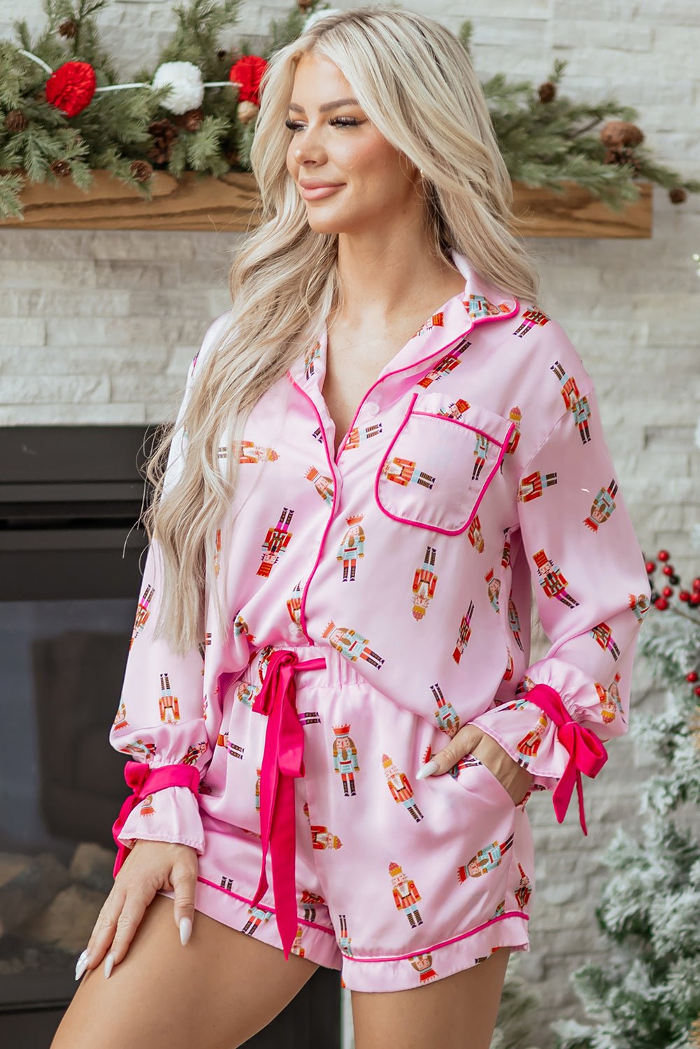 Eva Silky 2pcs Pajama Set - Hello Beautiful BoutiqueSleepwearThreaded Pear