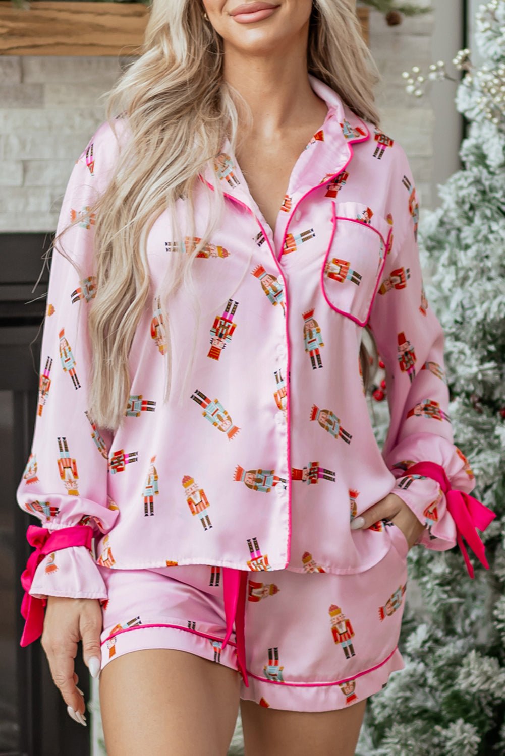 Eva Silky 2pcs Pajama Set - Hello Beautiful BoutiqueSleepwearThreaded Pear
