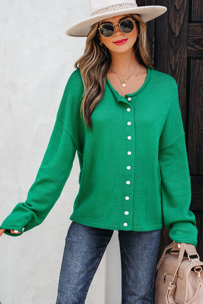 Evatyn Knit Drop Shoulder Sweater - Hello Beautiful BoutiqueSweatersThreaded Pear