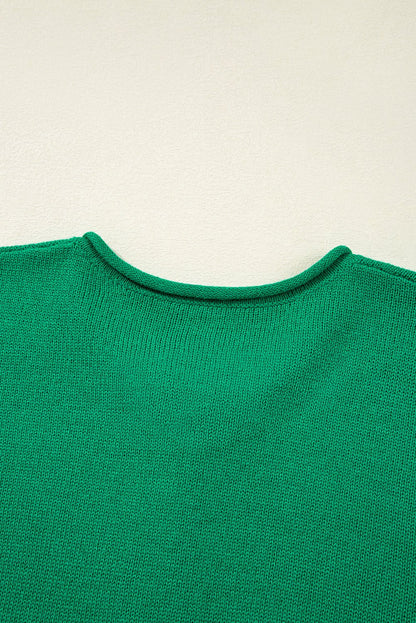 Evatyn Knit Drop Shoulder Sweater - Hello Beautiful BoutiqueSweatersThreaded Pear
