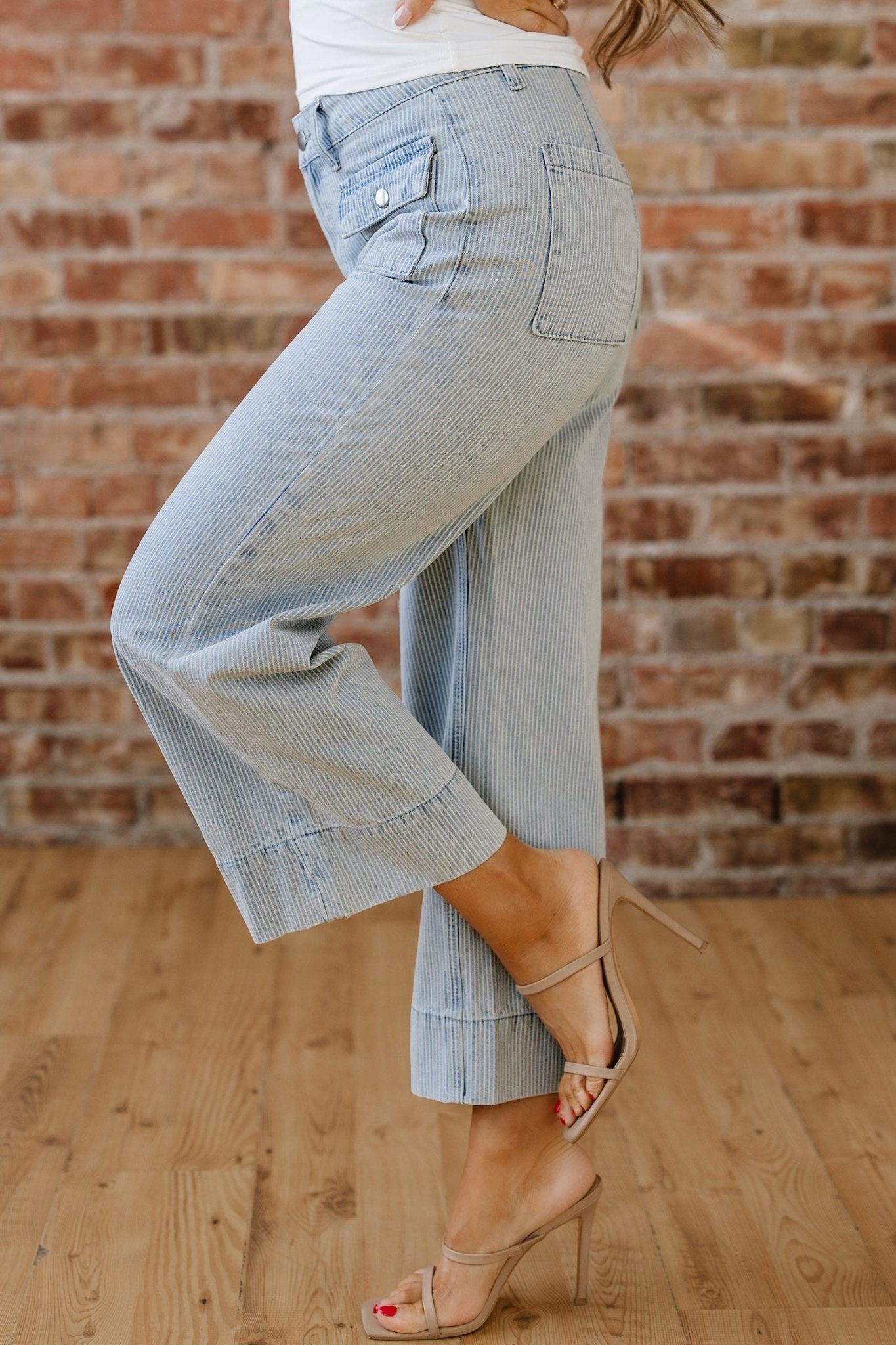 Eve Hem Wide Leg Jeans - Hello Beautiful BoutiqueJeansThreaded Pear