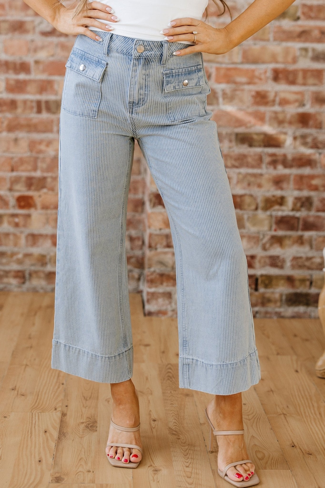 Eve Hem Wide Leg Jeans - Hello Beautiful BoutiqueJeansThreaded Pear