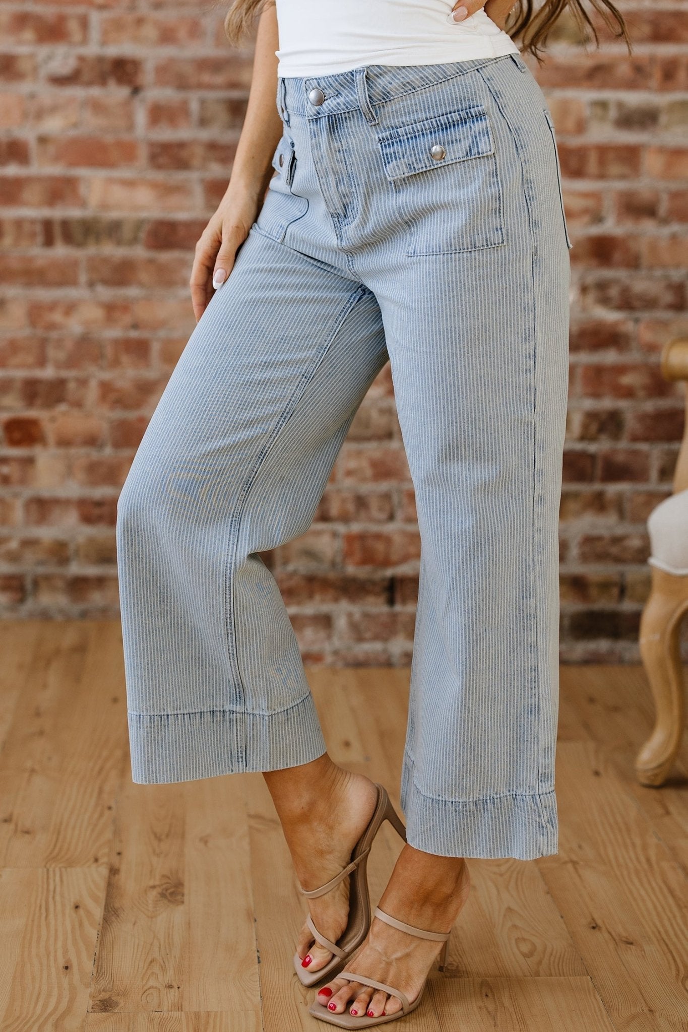 Eve Hem Wide Leg Jeans - Hello Beautiful BoutiqueJeansThreaded Pear