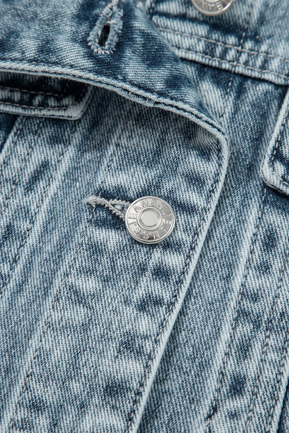 Evelyn Flap Frayed Detail Vest - Hello Beautiful BoutiqueVestsThreaded Pear