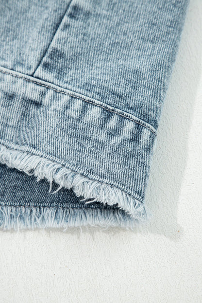 Evelyn Flap Frayed Detail Vest - Hello Beautiful BoutiqueVestsThreaded Pear
