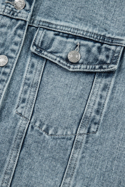 Evelyn Flap Frayed Detail Vest - Hello Beautiful BoutiqueVestsThreaded Pear