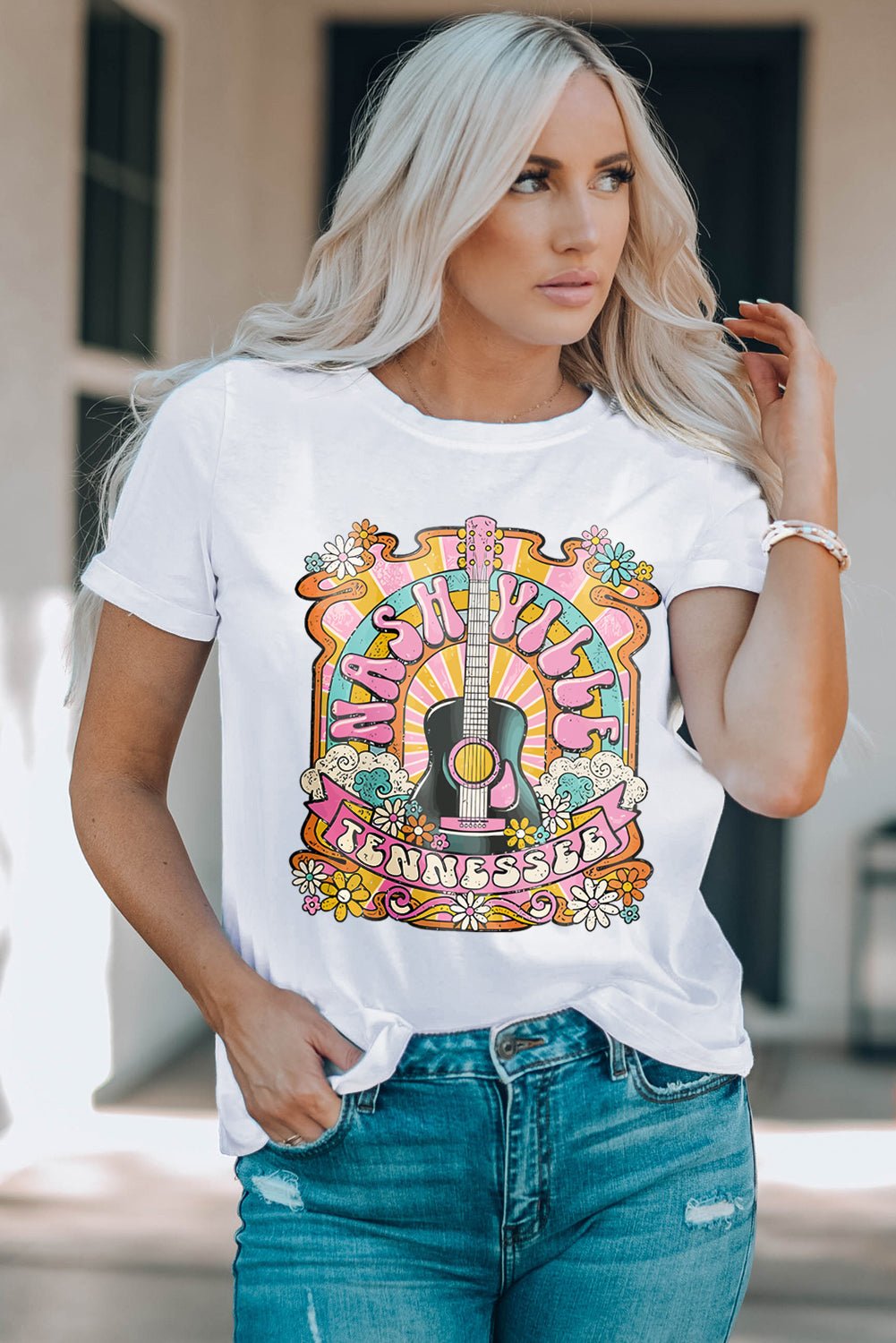 Evelynn Country Music T Shirt - Hello Beautiful BoutiqueGraphic TeesThreaded Pear
