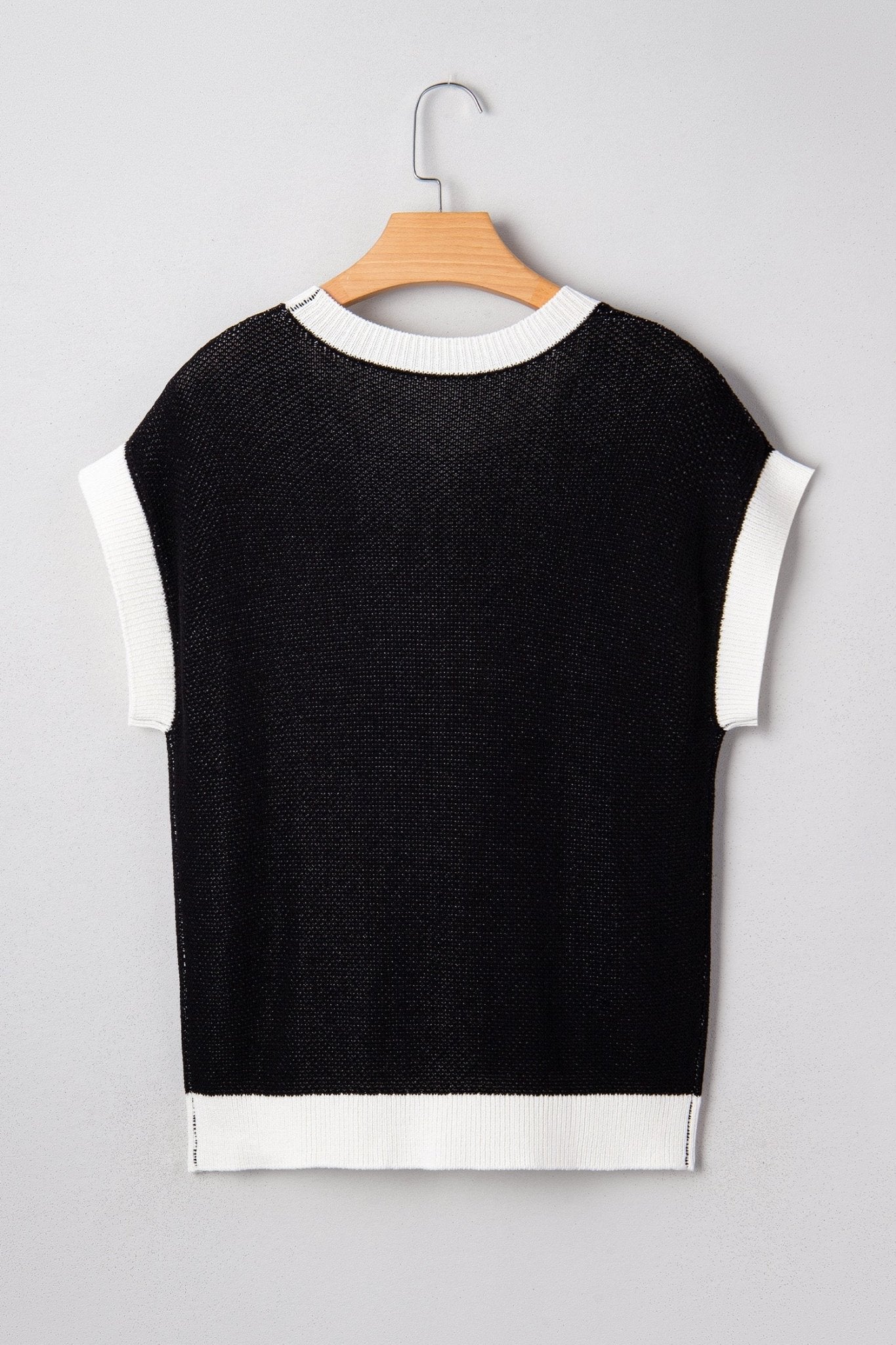 Evelynn Trim Short Sleeve Sweater - Hello Beautiful BoutiqueShort Sleeve SweatersThreaded Pear