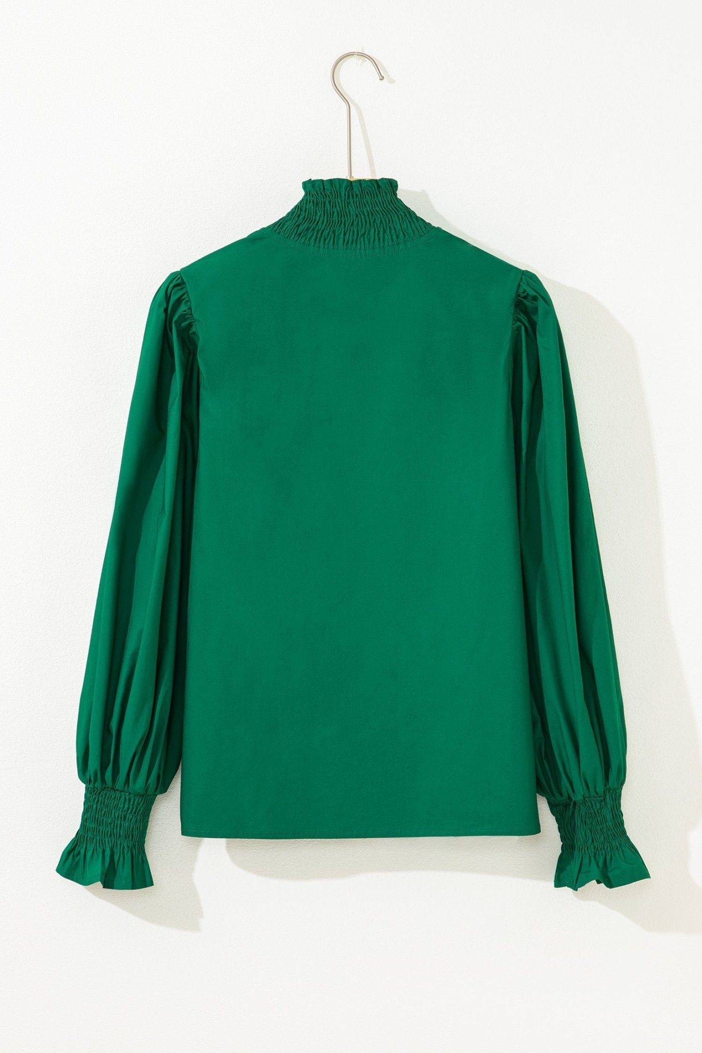 Everly Flounce Sleeve Trim Blouse - Hello Beautiful BoutiqueBlouses & ShirtsThreaded Pear