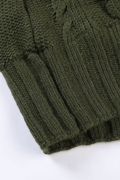 Everly Fur Hood Horn Sweater - Hello Beautiful BoutiqueCardigansThreaded Pear