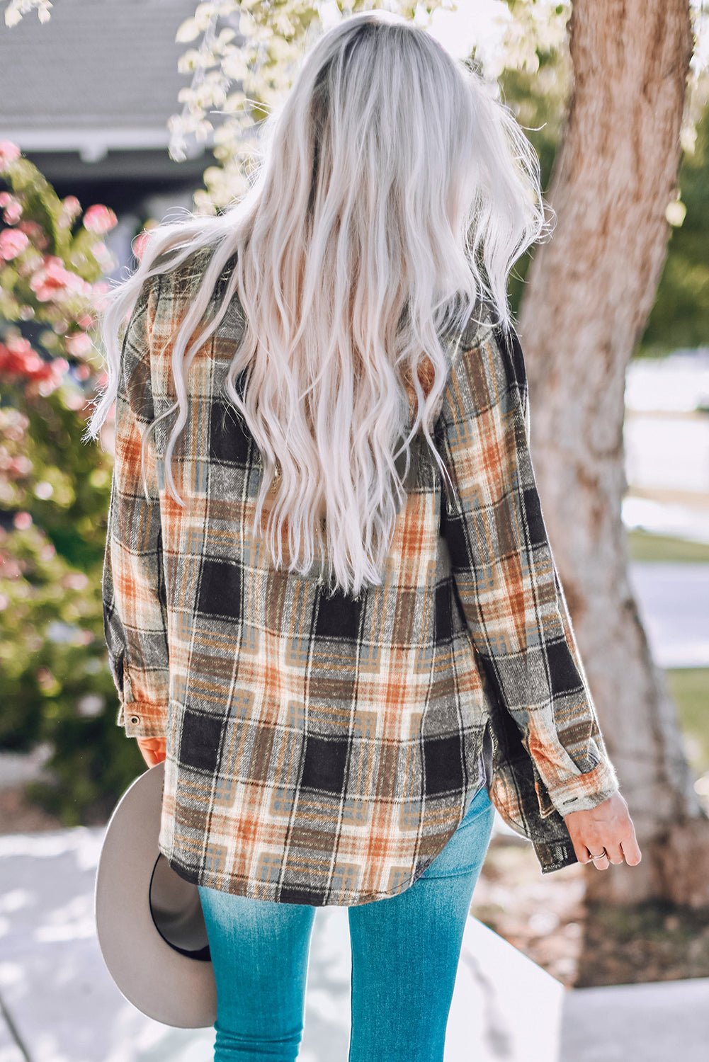 Everly Rounded Hem Plaid Shacket - Hello Beautiful BoutiquePlaid ShacketsThreaded Pear