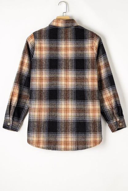 Everly Rounded Hem Plaid Shacket - Hello Beautiful BoutiquePlaid ShacketsThreaded Pear