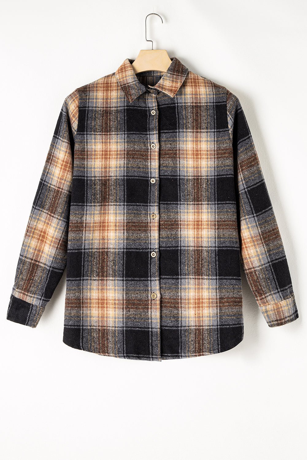 Everly Rounded Hem Plaid Shacket - Hello Beautiful BoutiquePlaid ShacketsThreaded Pear